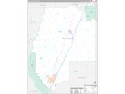Pearl River County, MS Wall Map Premium Style 2022